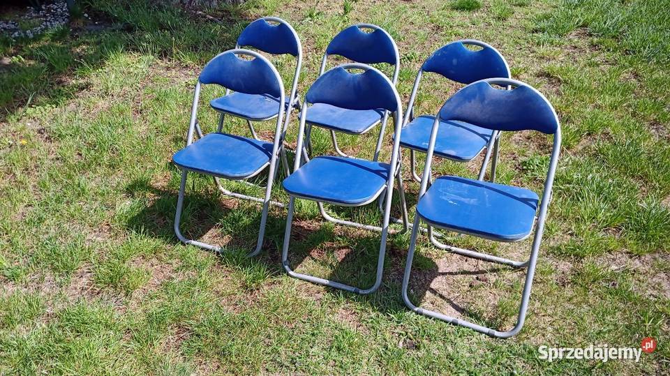 Krzesło krzesła składane metalowe ogrodowe 46cm Tonowo
