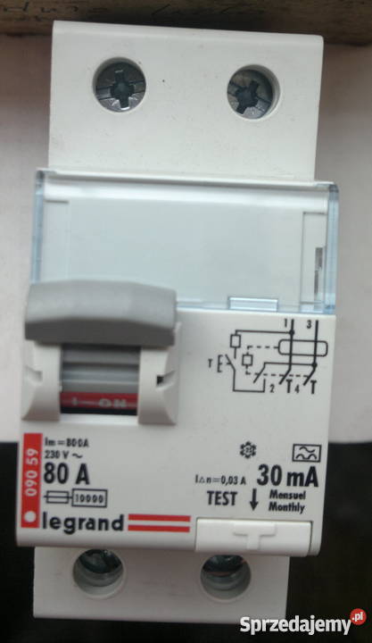 Wyłącznik różnicowoprądowy Typ A 80A 30mA 230V Dąbrowa Górnicza