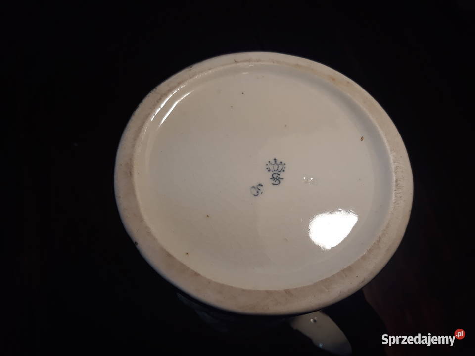 Kufel ceramiczny porcelana z uchem Sitzendorf Olkusz sprzedam