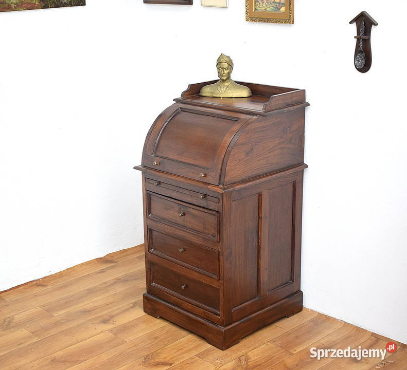 Mały kolonialny sekretarzyk biurko sekretera tek Świdnica