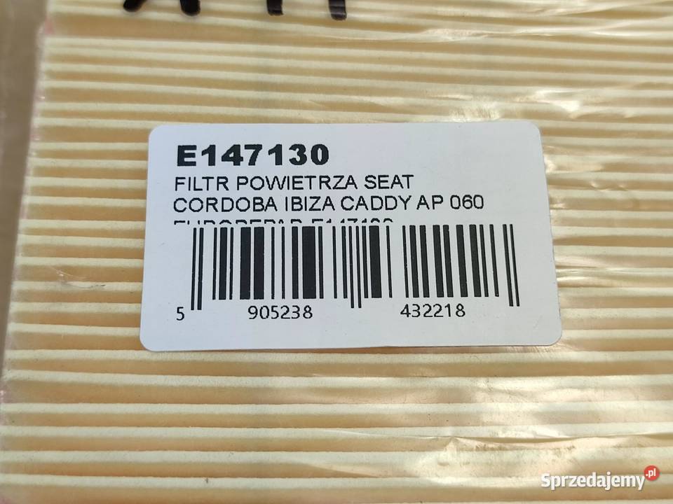 FILTR POWIETRZA CORDOBA IBIZA CADDY FELICIA II Części samochodowe sprzedam