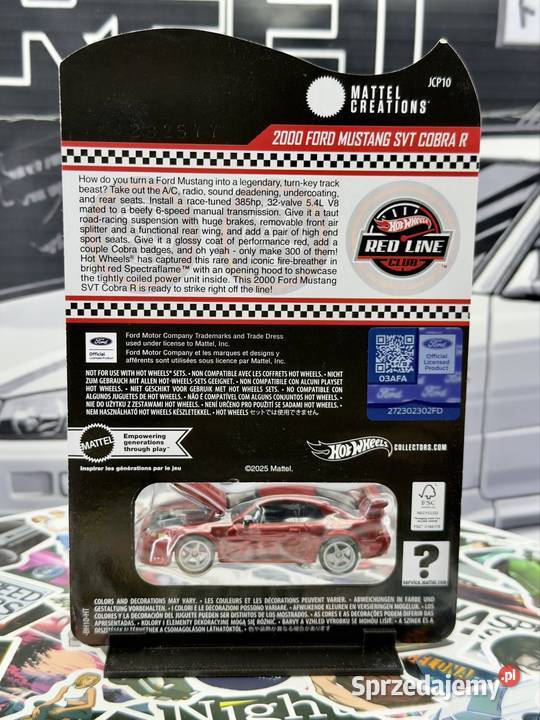 Hot Wheels RLC 2000 Ford Mustang SVT Cobra R BOX Wrocław