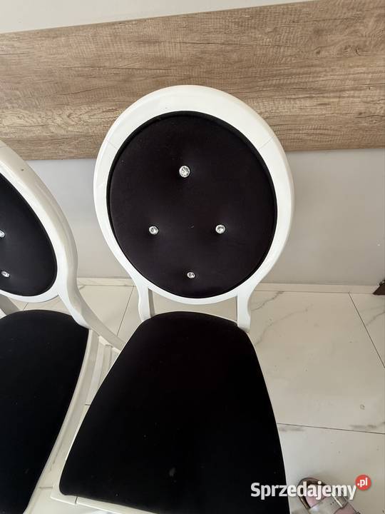 Stół z krzesłami 120cm Przemęczany