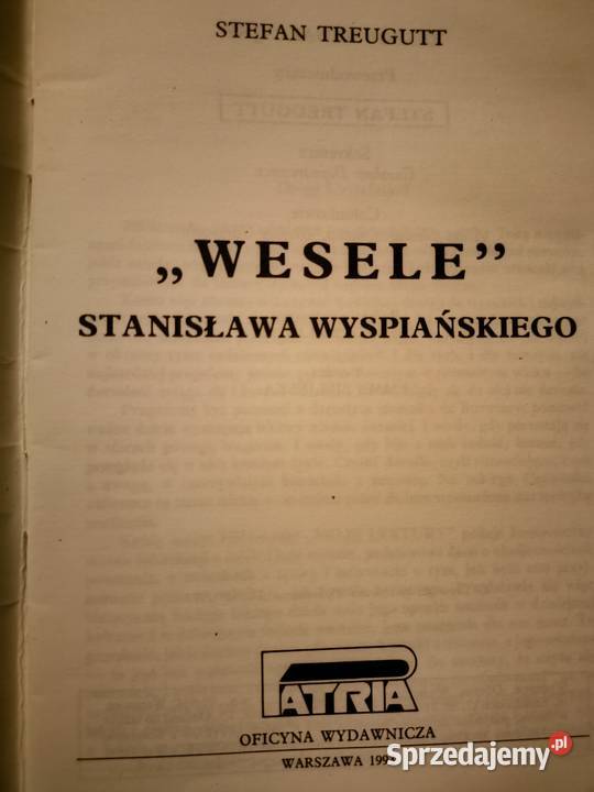 Wesele Wyspiańskiego Biblioteka Analiz najtańsze Książki naukowe i popularnonaukowe Warszawa