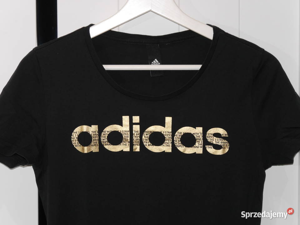 Adidas świetna koszulka złote logo 34 XS Wrocław sprzedam
