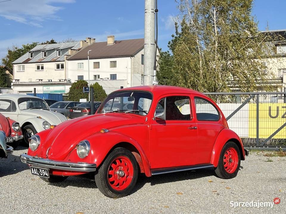 VW Garbus 1300 z 1972 Kasan Rot