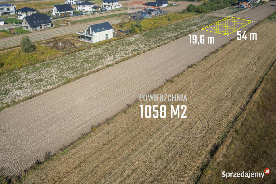 Działka budowlana 1094 m2 w Ładach koło Raszyna mazowieckie Łady