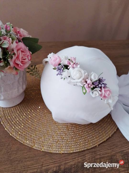Opaska kwiatowa komunijna na głowę Jasło sprzedam