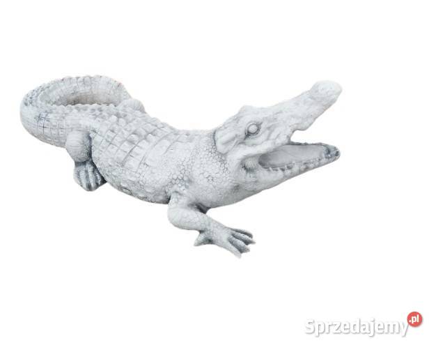 FIGURKA OGRODOWA betonowa rzeźba KROKODYL Z173
