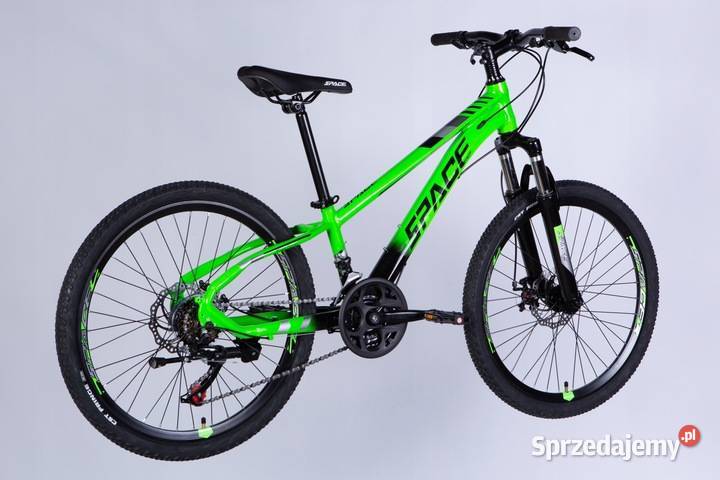 ROWER GÓRSKI MTB SPACE MERCURY 24 CZARNO ZIELONY Skawina