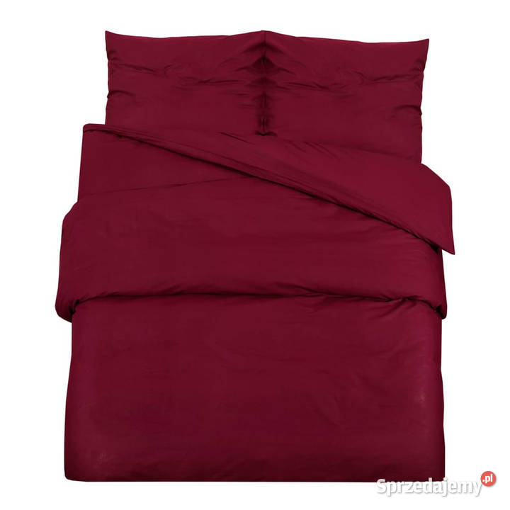 Zestaw pościeli bordowy 200x200 bawełna WM136175 Warszawa