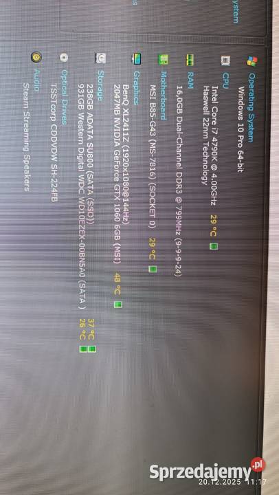 Komputer do gierek Świnoujście sprzedam