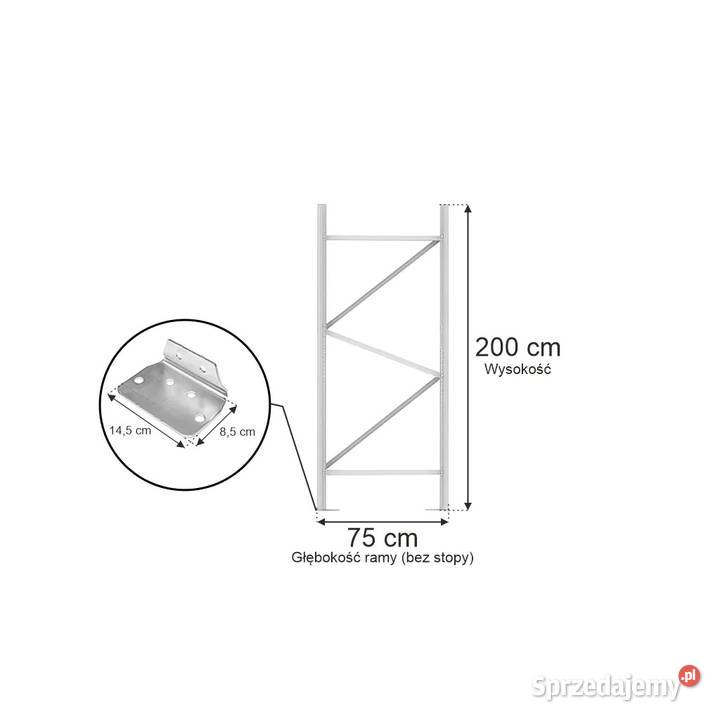 Rama Mago HX82 Szara 200x75x82 Nieskręcona podkarpackie Chmielów