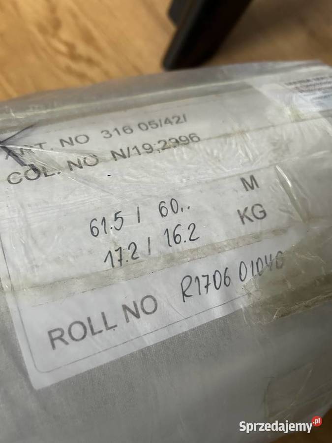 4 rolki tkaniny len z bawełna i elastanem Rakoniewice sprzedam