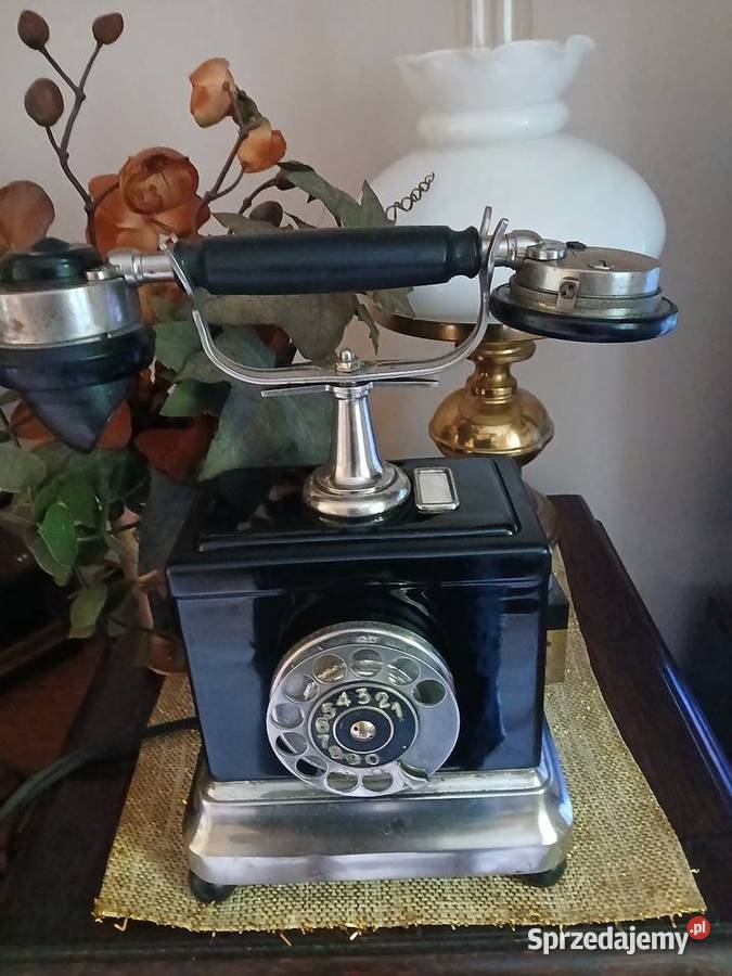Stary telefon na tarcze z lat 30 tych Telefony przewodowe Kraków