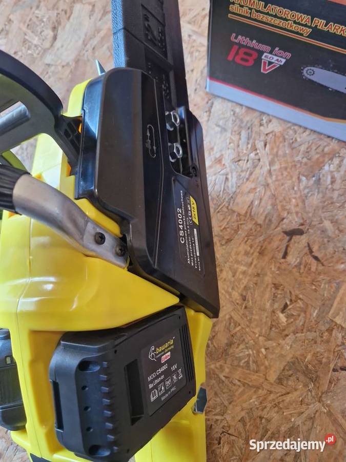 PILARKA AKUMULATOROWA PIŁA ŁAŃCUCHOWA 18V 2x60Ah wielkopolskie Głogowa