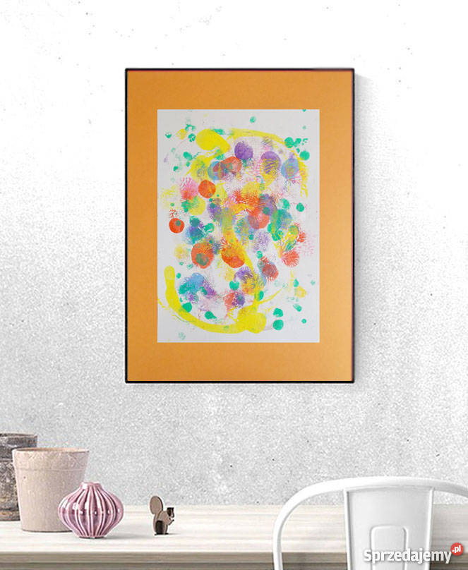 nowoczesna dekoracja ścienna abstrakcja kolorowa sprzedam