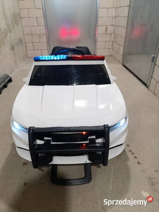 Samochód elektryczny Policja dziecięcy 2 osoby Suwałki sprzedam