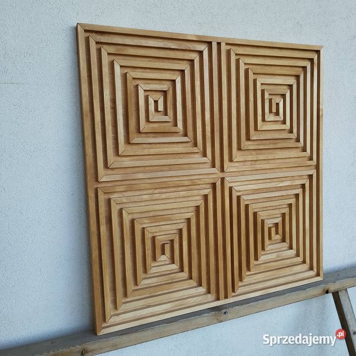 Obraz 3D z drewna dekoracja 76x76 labirynt kolor inny kolor pomorskie Gdynia sprzedam
