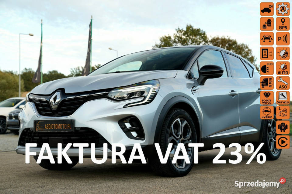 Renault Captur E TECH nawi skóra kamera AUTOMAT parktronik BOSSE grzana ki…