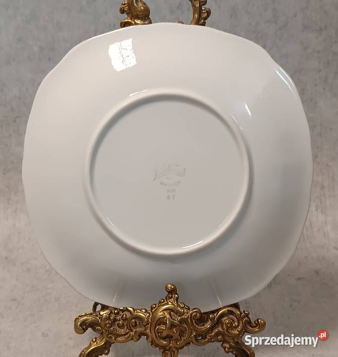 RRSTRAND Talerz Talerze Kwiaty Złocenia Reliefy Dobrzany