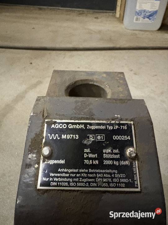 Zaczep polowy dolny belka polowa fendt seria 900 Białystok
