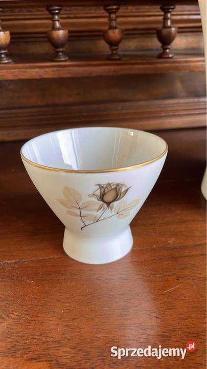 Wyższy wazon Rosenthal Schattenrose Form 2000 Porcelana i szkło pomorskie Gdańsk