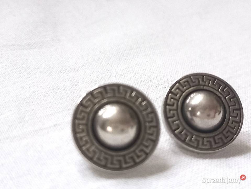 Kolczyki srebrne Oksydowane sztyft aż 8 g NOWE srebro Białystok