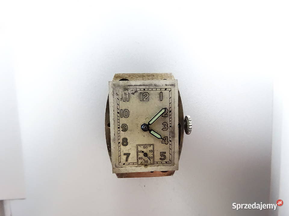 Szwajcarski Vintage Art Dco 15 Jewels SPRAWNY Biłgoraj