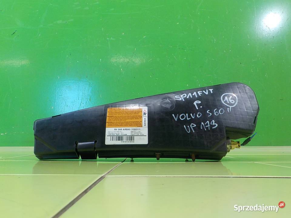 VOLVO S60 II RDESIGN 16 T3 AIRBAG poduszka osobowe Części samochodowe Suków