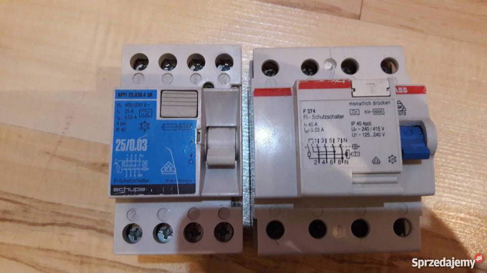 WYŁĄCZNIK RÓŻNICOWOPRĄDOWY RÓŻNICÓWKA 25A 40A Elektryka i akcesoria Opole