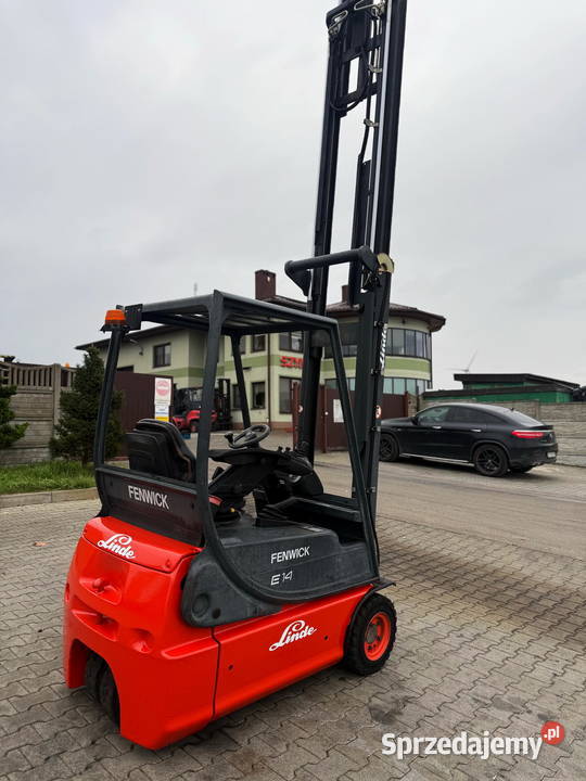 wózek widłowy elektryczny LINDE E1402 Triplex łódzkie Działoszyn