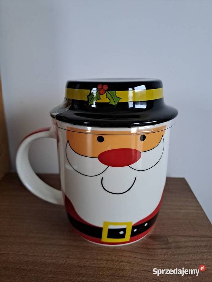 Kubek z pokrywką mikołaj 400 ml Warszawa