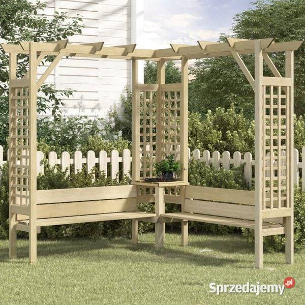 vidaXL Pergola narożna z ławkąSKU44950 Warszawa