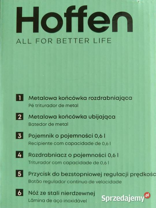 NAJTANIEJ Blender Ręczny 800W 3w1 Akcesoria Zabrze