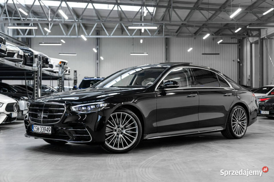Mercedes S 450 d 4Matic Long Skrętna oś Webasto pełny VAT Węgrzce