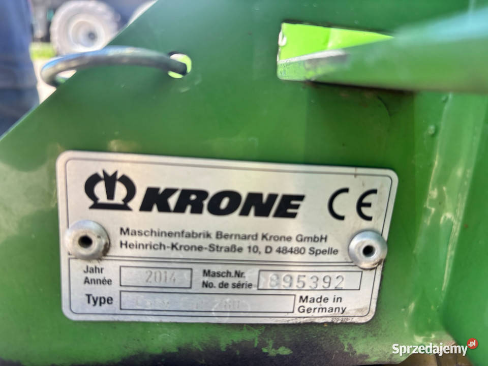 Kosiarka dyskowa tylna KRONE EasyCut 280 2014 r Włosty
