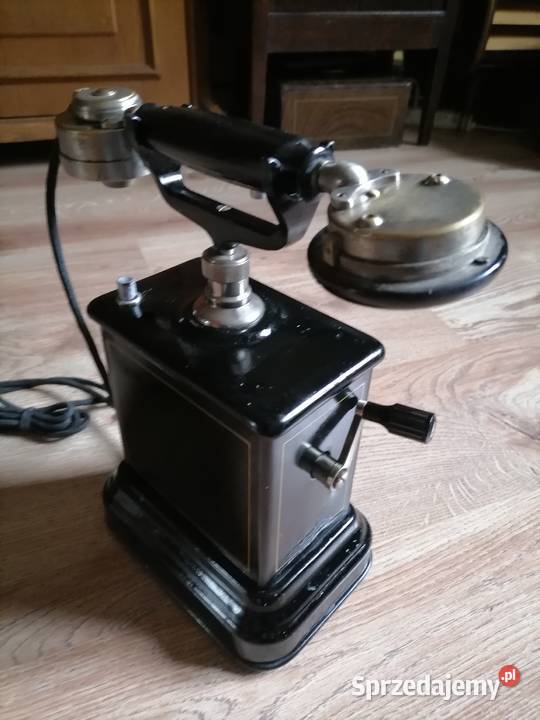Stary telefon na korbke z lat 50 lat 30 tych Telefony przewodowe małopolskie Kraków