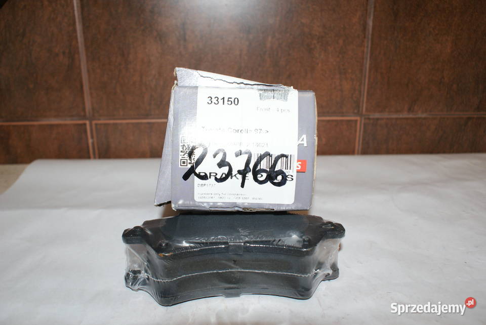 KLOCKI HAMULC TOYOTA COROLLA 0206 Kod produktu Pozostałe Białobrzegi