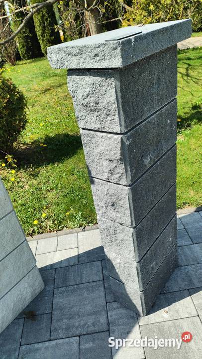 Pustak ogrodzeniowy ogrodzenie łupane bloczek Kraków