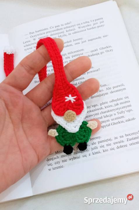 Skrzat wykonany na szydełku zakładka do książki Rękodzieło łódzkie Łask sprzedam