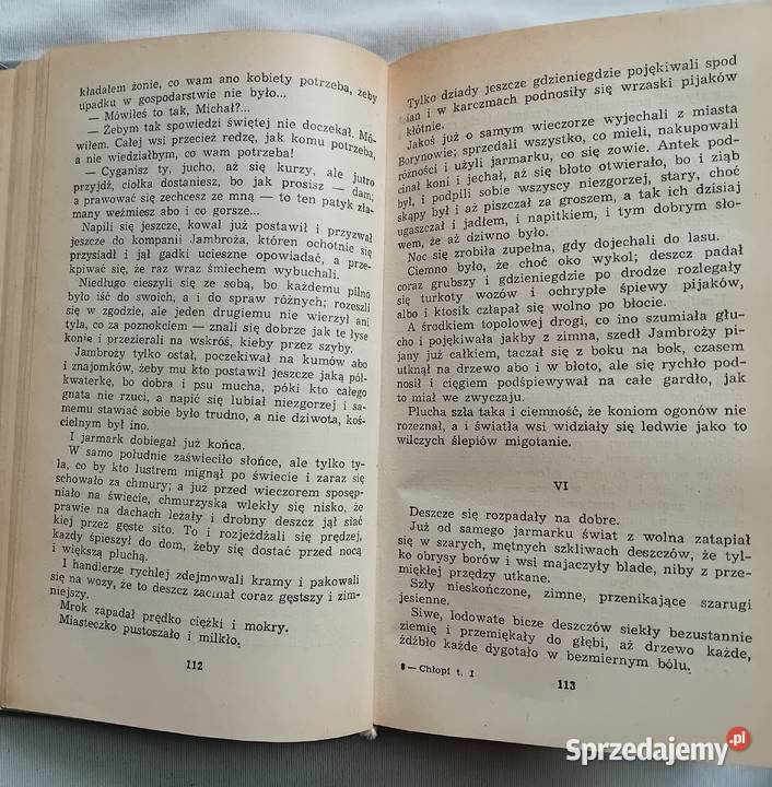 Władysław St Reymont Chłopi Tomy 14 w 2 tomach wielkopolskie Koźminek sprzedam