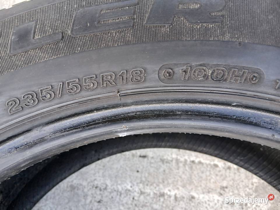 4x OPONY wielosezonowe 23555R18 Bridgestone Szczerbice