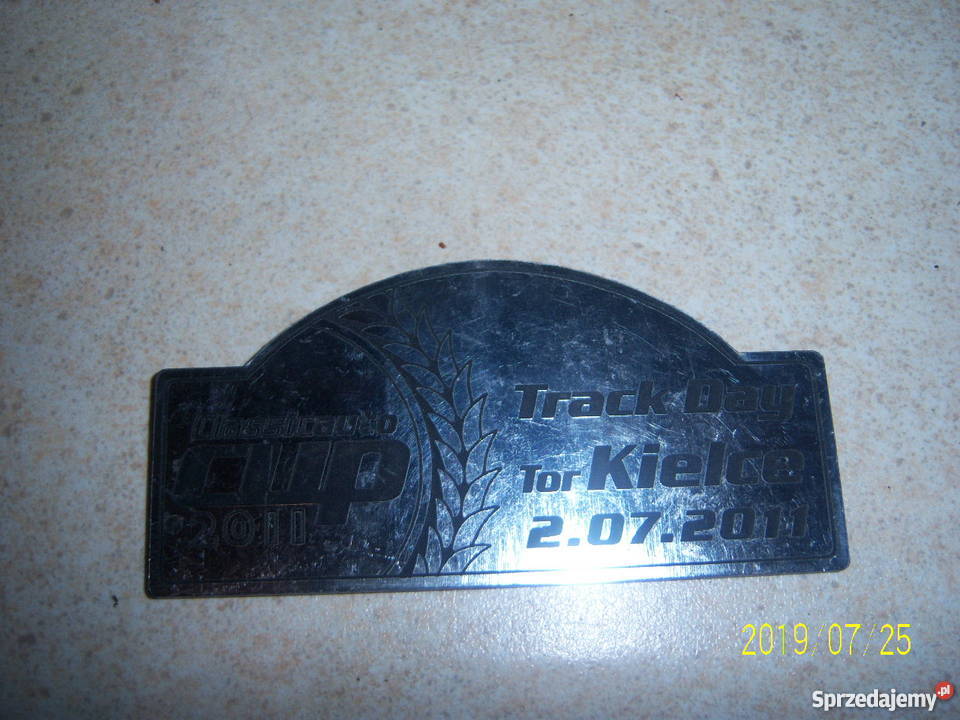 Tabliczka zlotowa classicauto cup 2011 Kielce