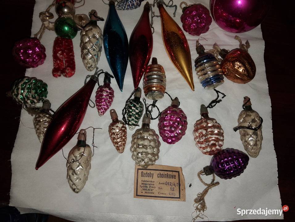 Ozdoby choinkowe PRL Wrocław