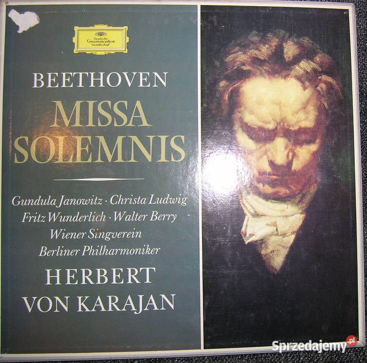 płyta winylowa vintage Beethoven Missa Bartków