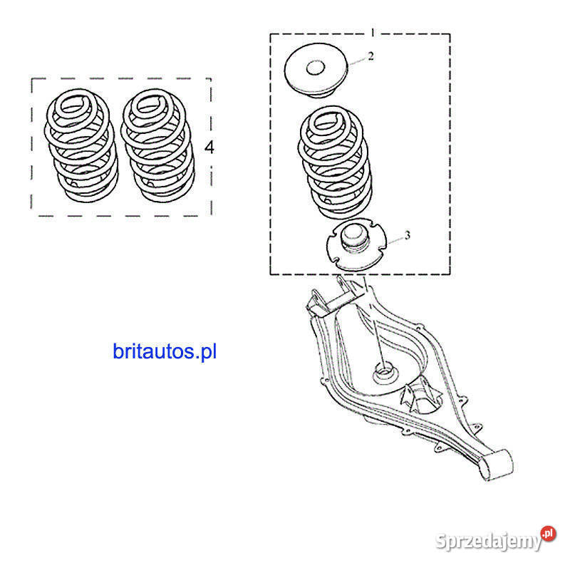 ROVER 75 SPRĘŻYNA ZAWIESZENIA TYŁ SEDAN ORYG Poznań
