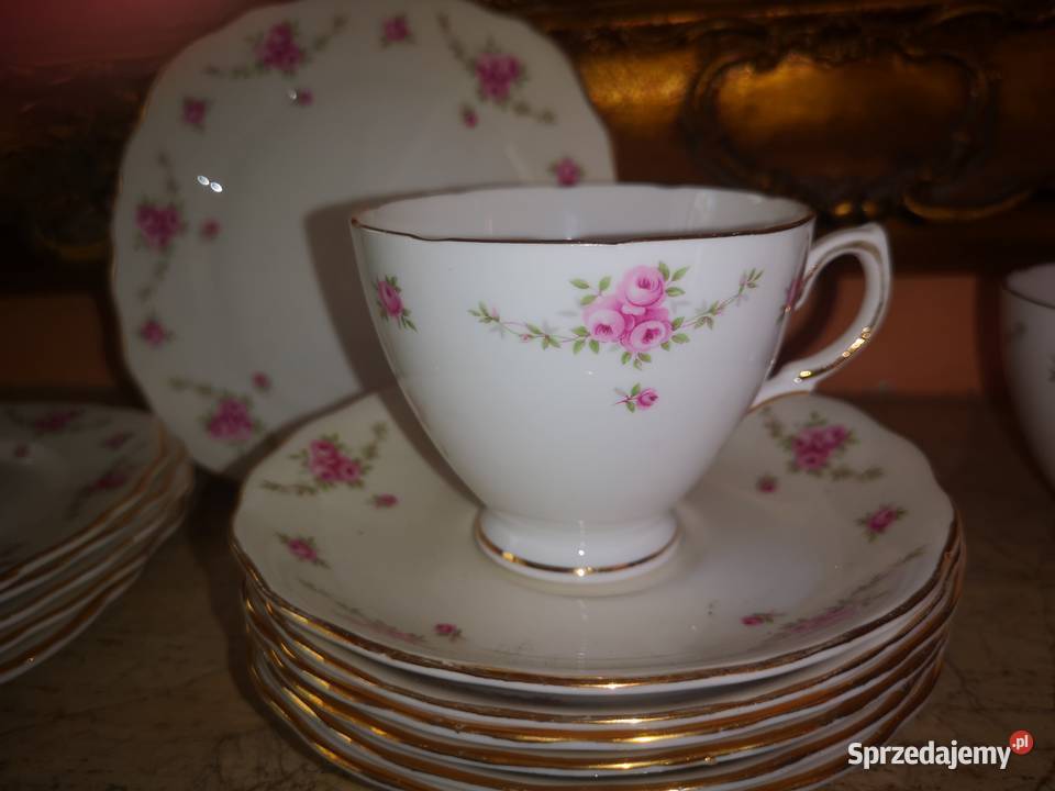 Filiżanka z talerzykiem deserowym Royal Osborne Gdańsk
