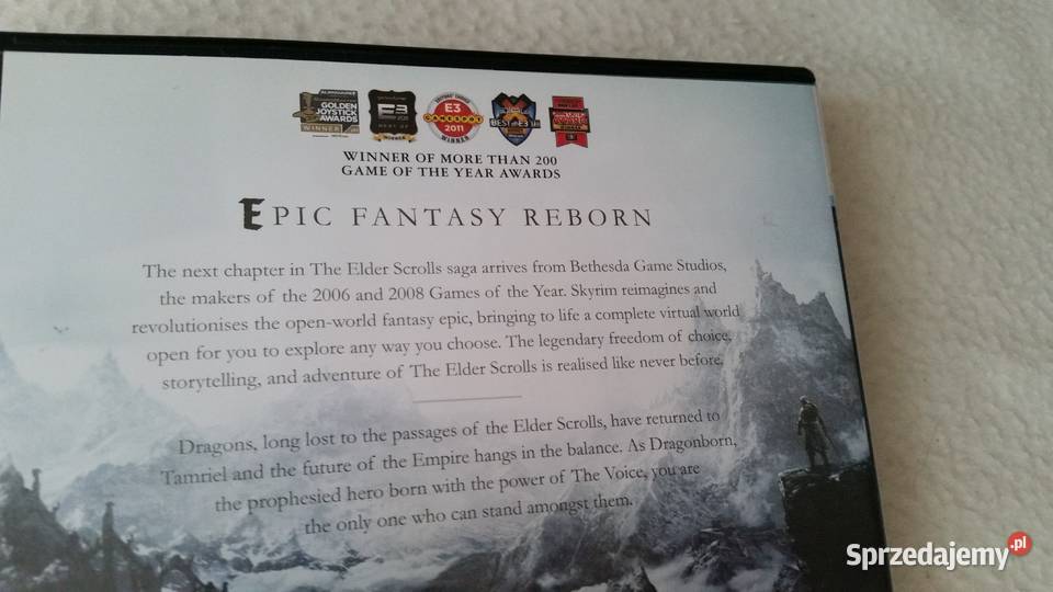 The Elder Scrolls V SKYRIM 2011 BETHESDA PC DVD akcja Puławy