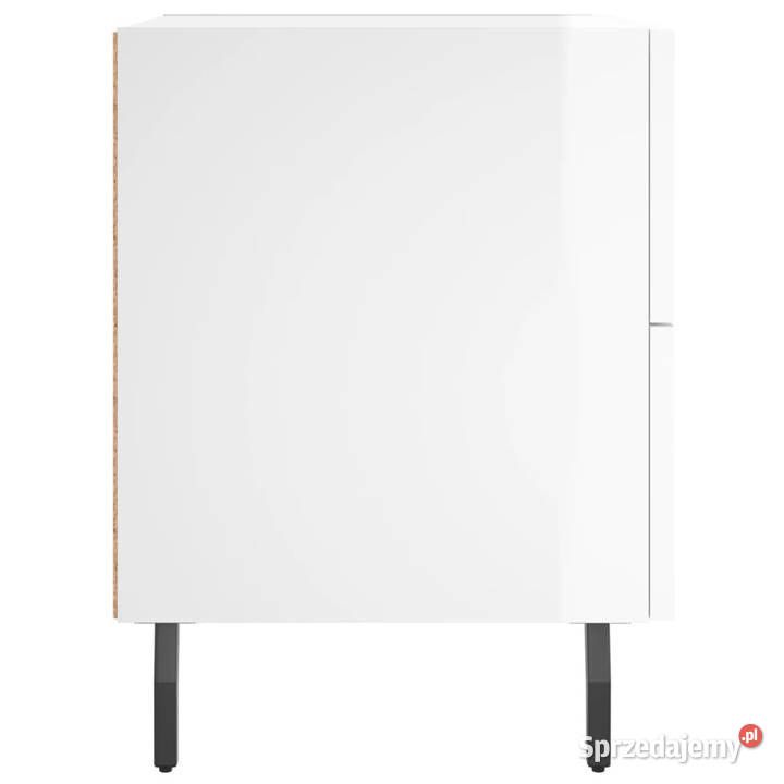 Szafki nocne 2 białe wysoki połysk 40x35x475 Meble mazowieckie Warszawa